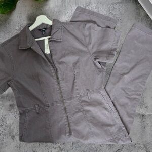 Women’s Utility Zip-Front Jacket in Taupe
